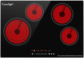 30 Inch Electric Cooktop 4-Burner Ceramic Stove Top - 7200W