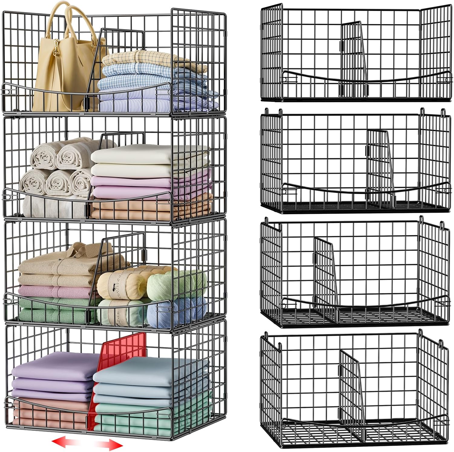 4-Tier Closet Organizers for Efficient Storage Solutions