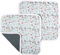 Baby Security Blanket Set of 2 - Portable 16x16 Loveys for On-The-Go