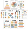 Mental Health Posters 10 Pcs Set - Colorful Therapy & Classroom Decor