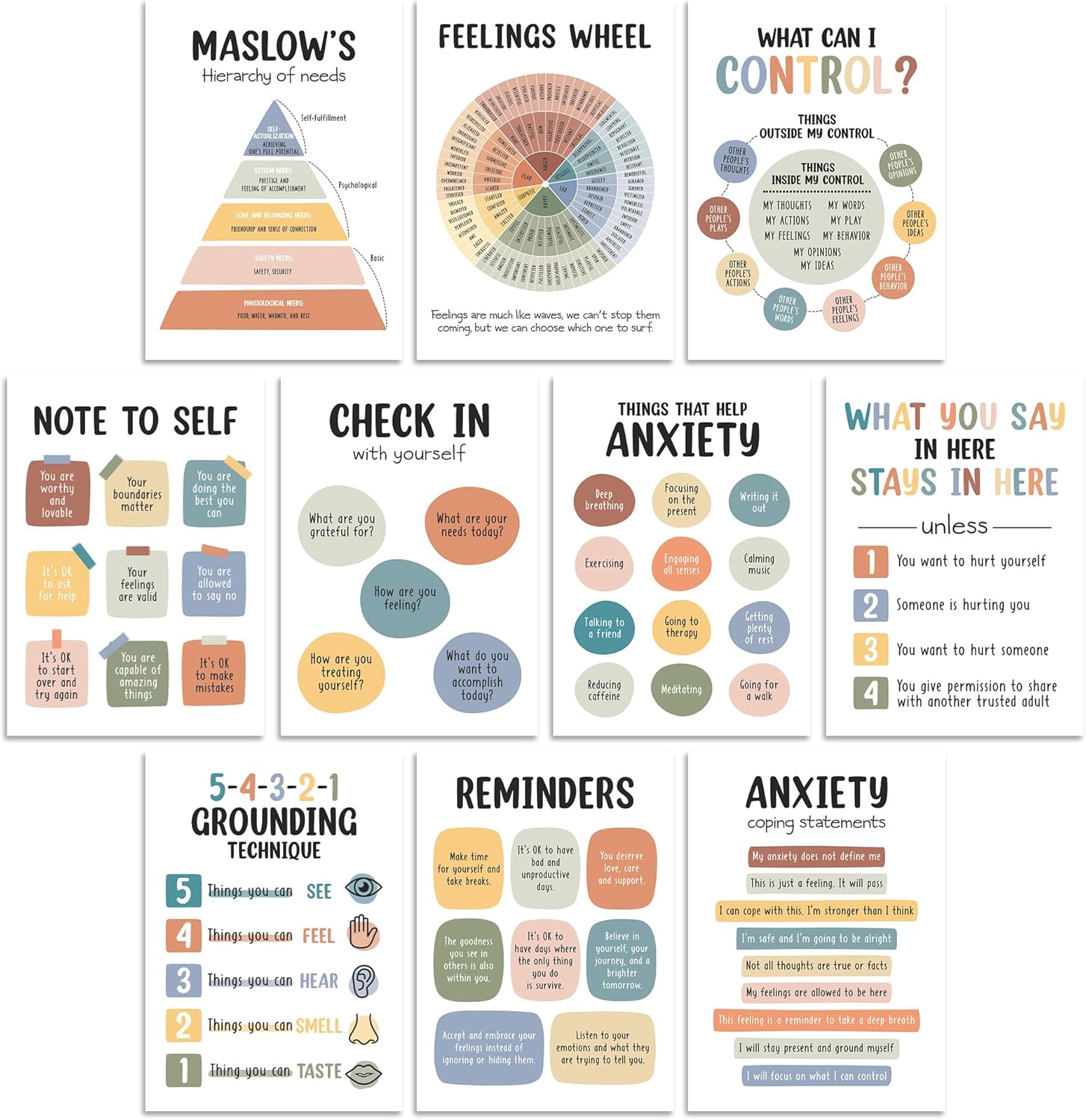 Mental Health Matters Poster Set