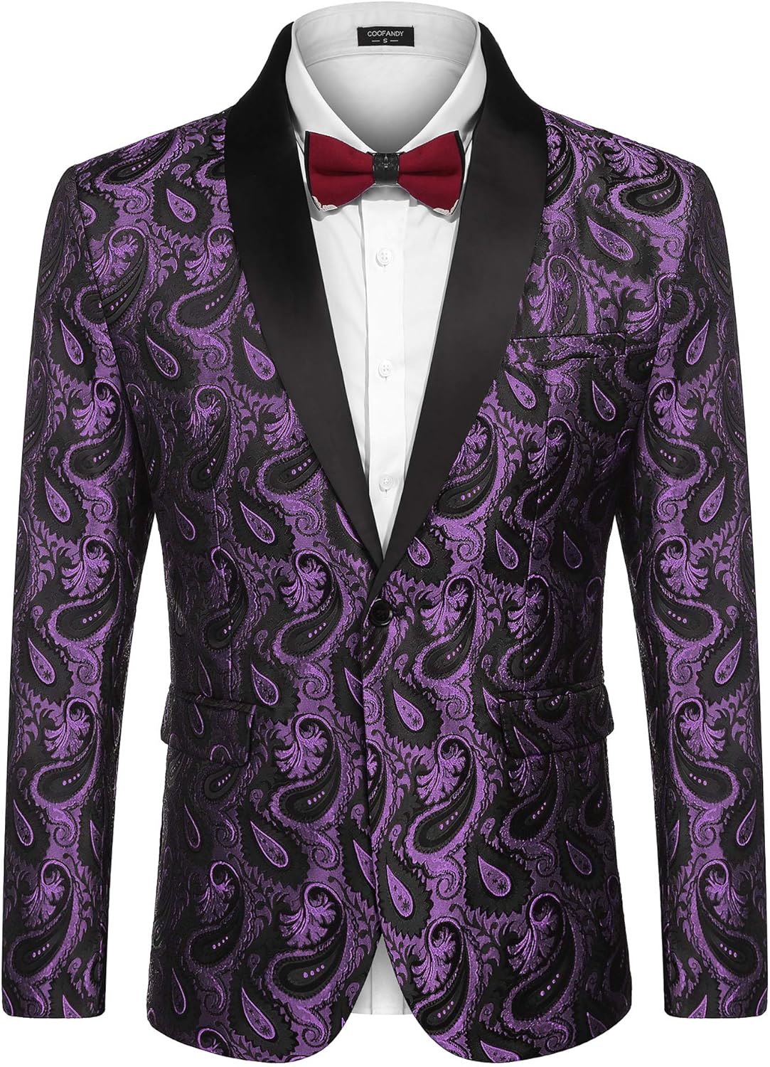 Stylish Floral Tuxedo Jacket for Weddings and Special Events