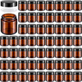 4 oz Glass Jars with Lids 96 Pack - Airtight Cosmetic Storage
