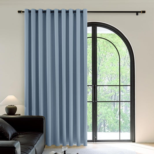 FMFUNCTEX 100% Blackout Patio Sliding Glass Door Curtains