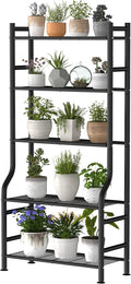 Plant Stand Indoor Outdoor 5-Tier Metal Tall Plant Stand - Space