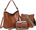 Purses for Women 3PCS Set: Stylish Leather Crossbody Bags