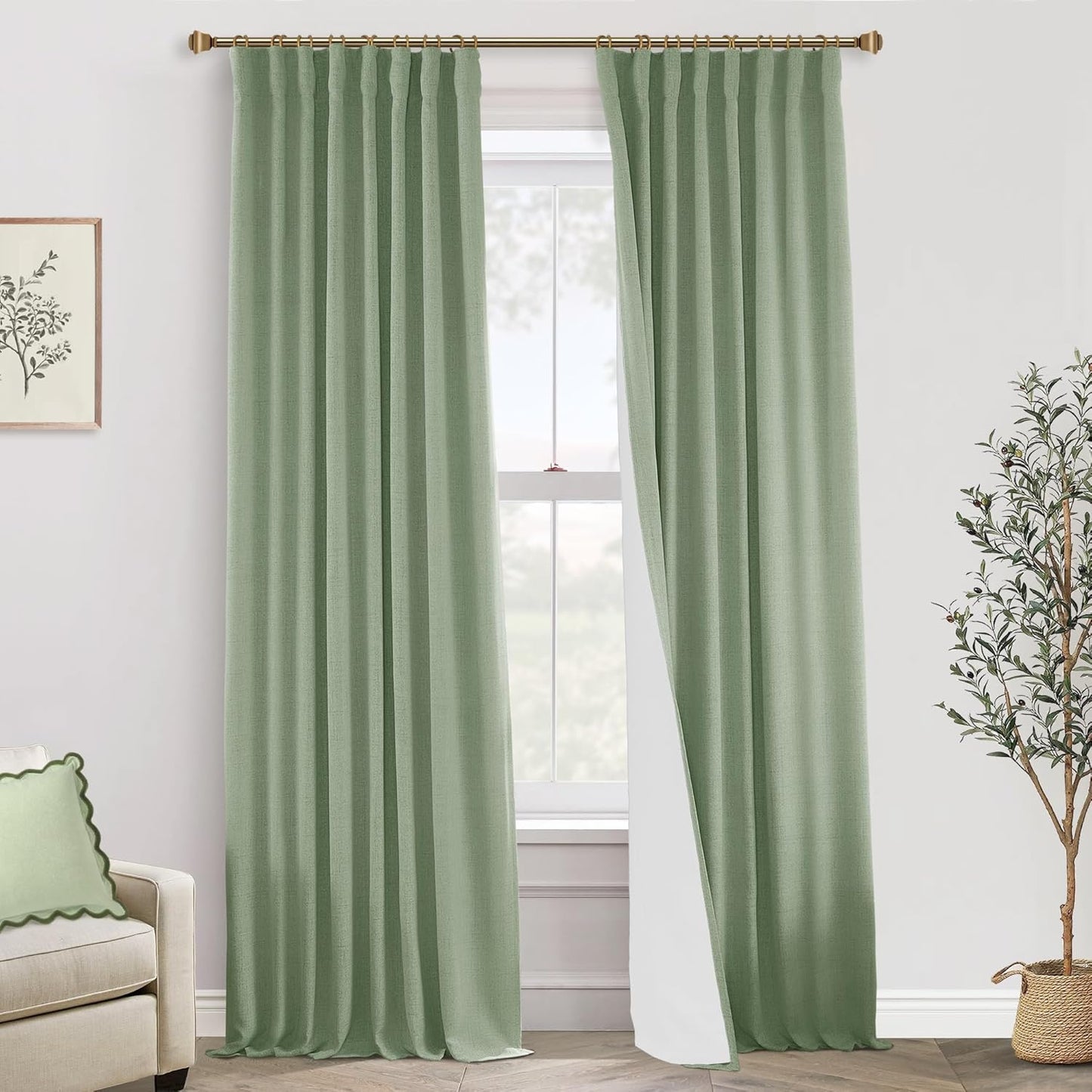 Track Curtains Ceiling Mount for Blackout Living Room Drapes