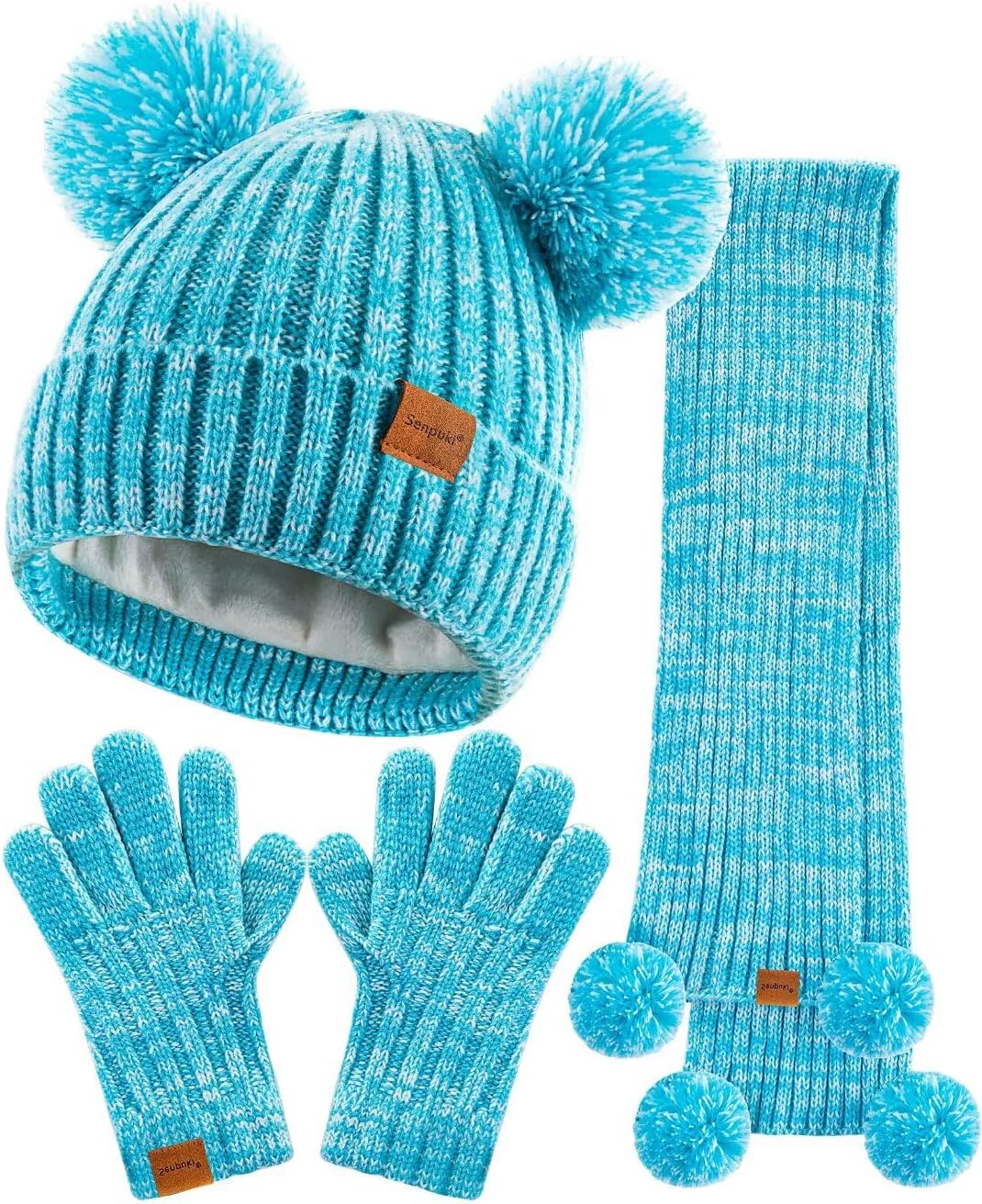 Kids Winter Hat Gloves Scarf Set for Cozy Winter Adventures