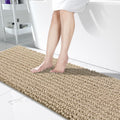Yimobra Bathroom Runner Rug 70x24 in Pale Khaki - Plush Chenille