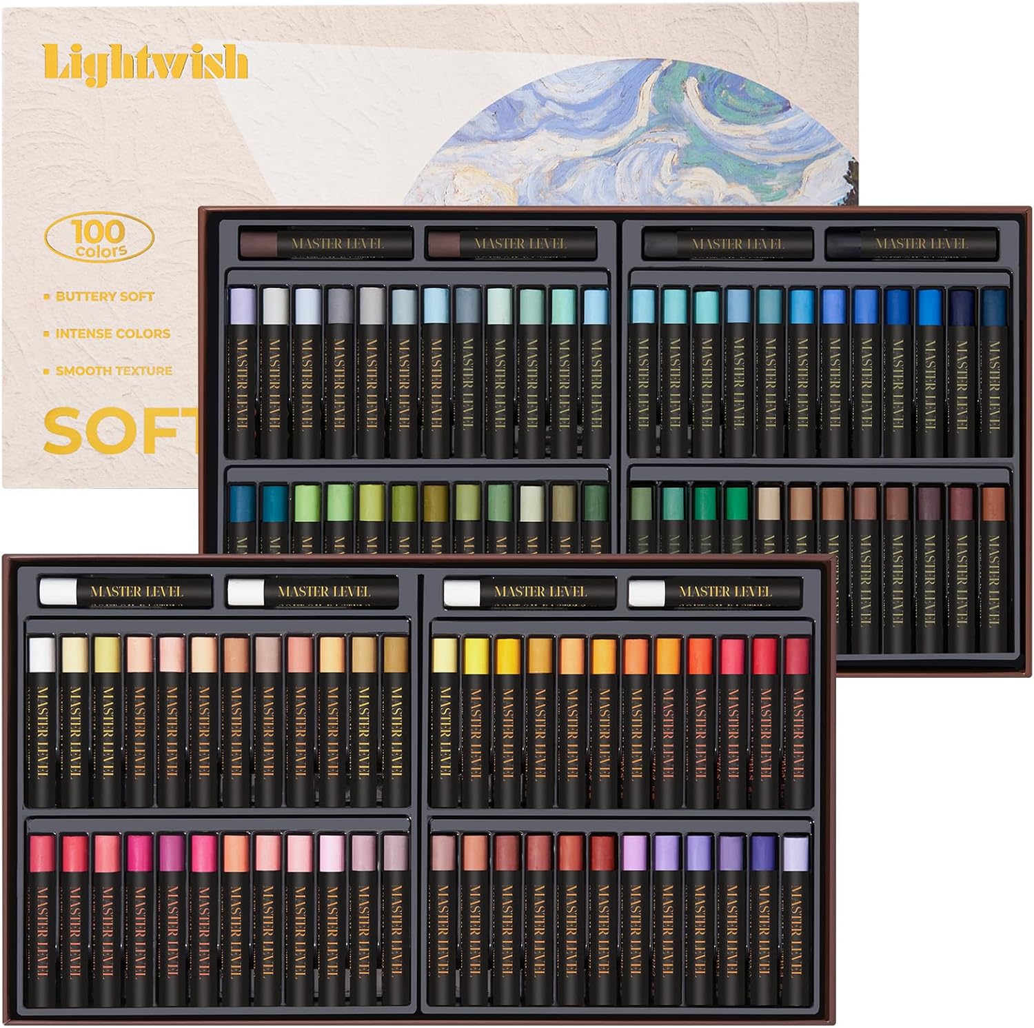 LIGHTWISH Professional Oil Pastels Set of 104 for Artists