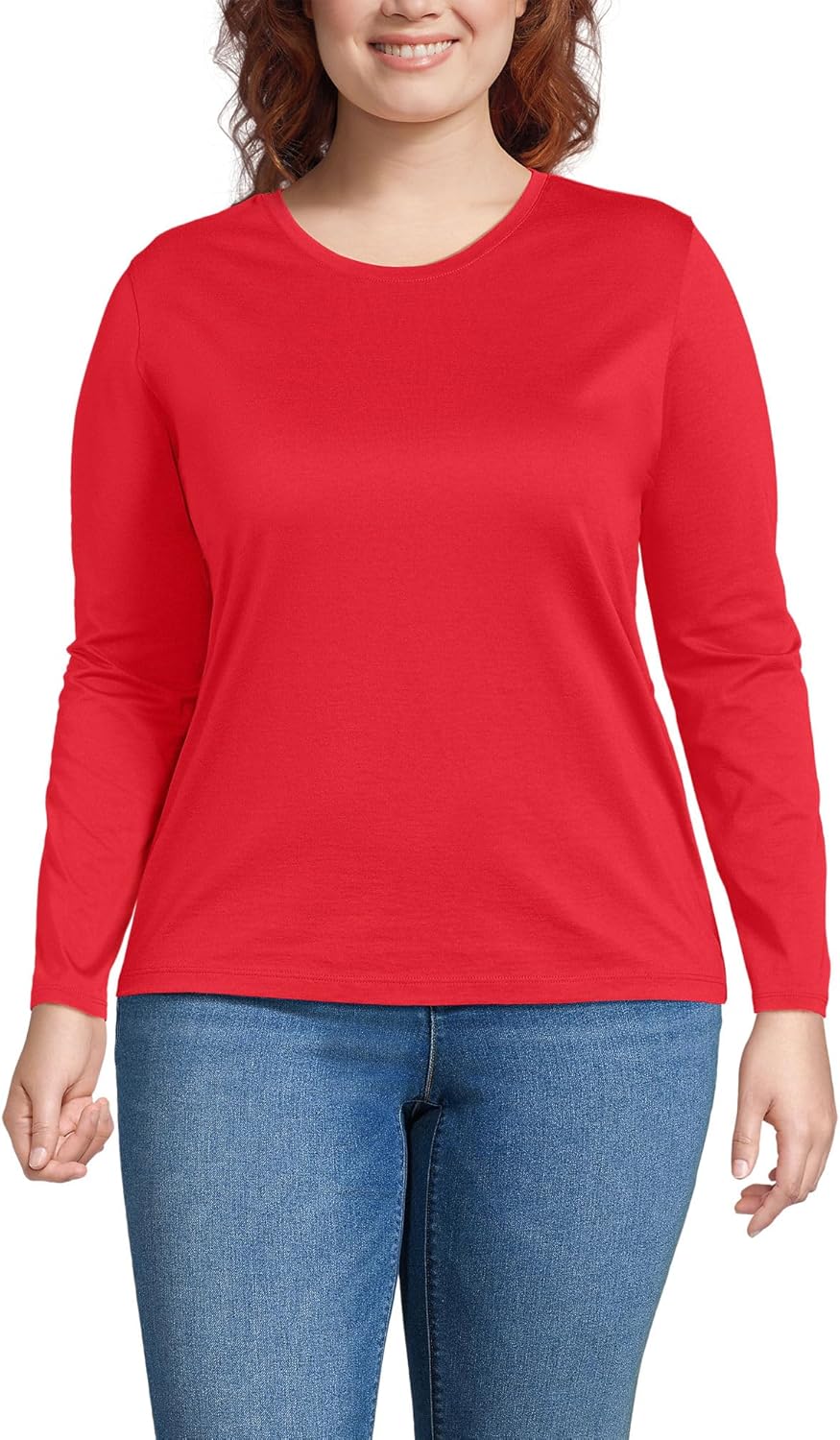 Lands' End Women's Supima Cotton Long Sleeve T-Shirt