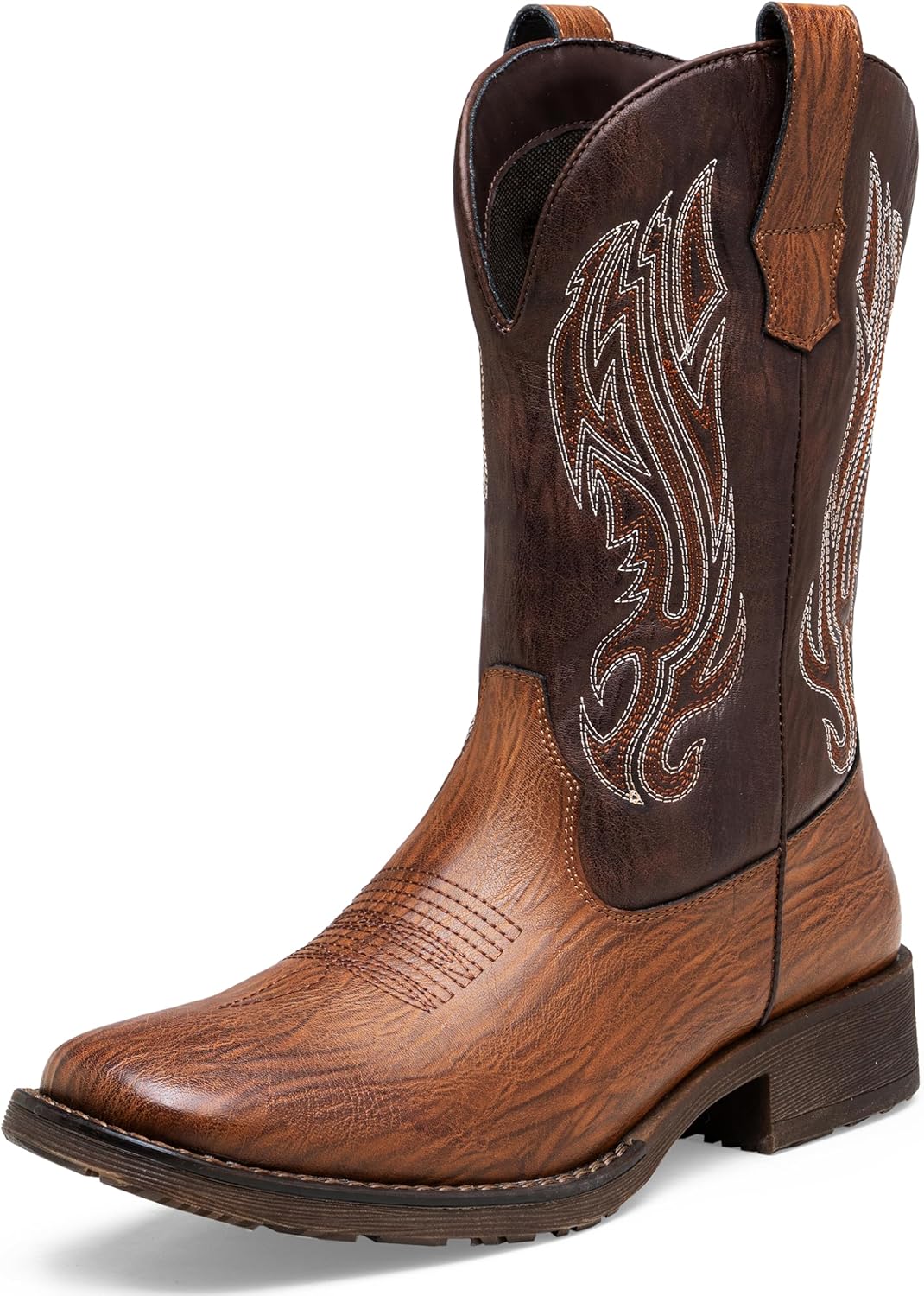 Jousen Cowboy Boots for Men with Stylish Square Toe Design