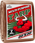 Tarp 20x30 ft 100% Waterproof 7mil Durable Grommets - Value Cover