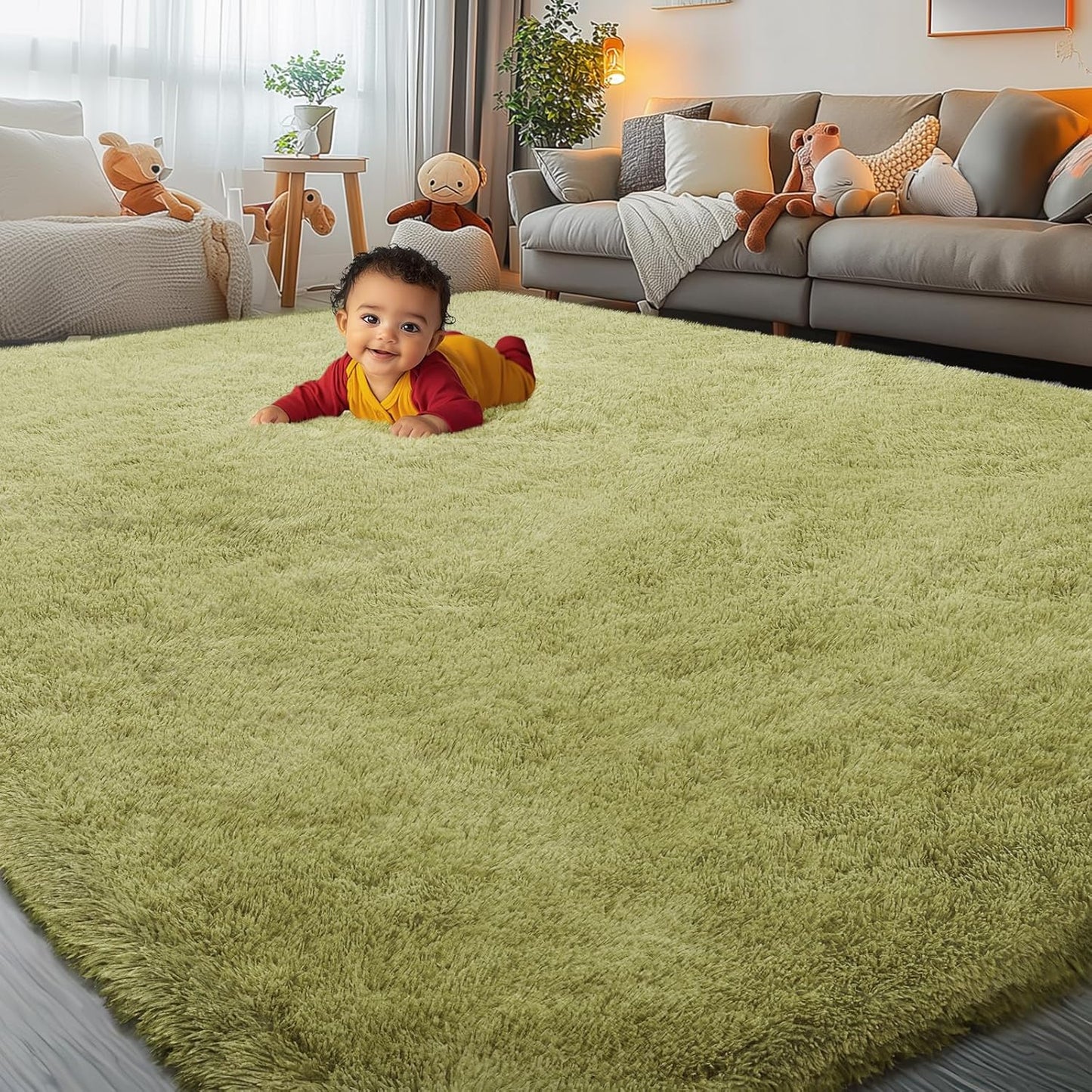 Ultra Soft Fluffy Rugs for Living Room and Bedroom Decor