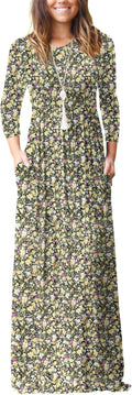 Women's Casual Long Sleeve Dress Featuring Handy Pockets