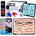 Suture Practice Kit with Blood - Realistic Complete Suture Kit