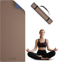 Yoga Mat Non Slip 1/4 Thick TPE Dual-Tone Mat - Stable Cushioning