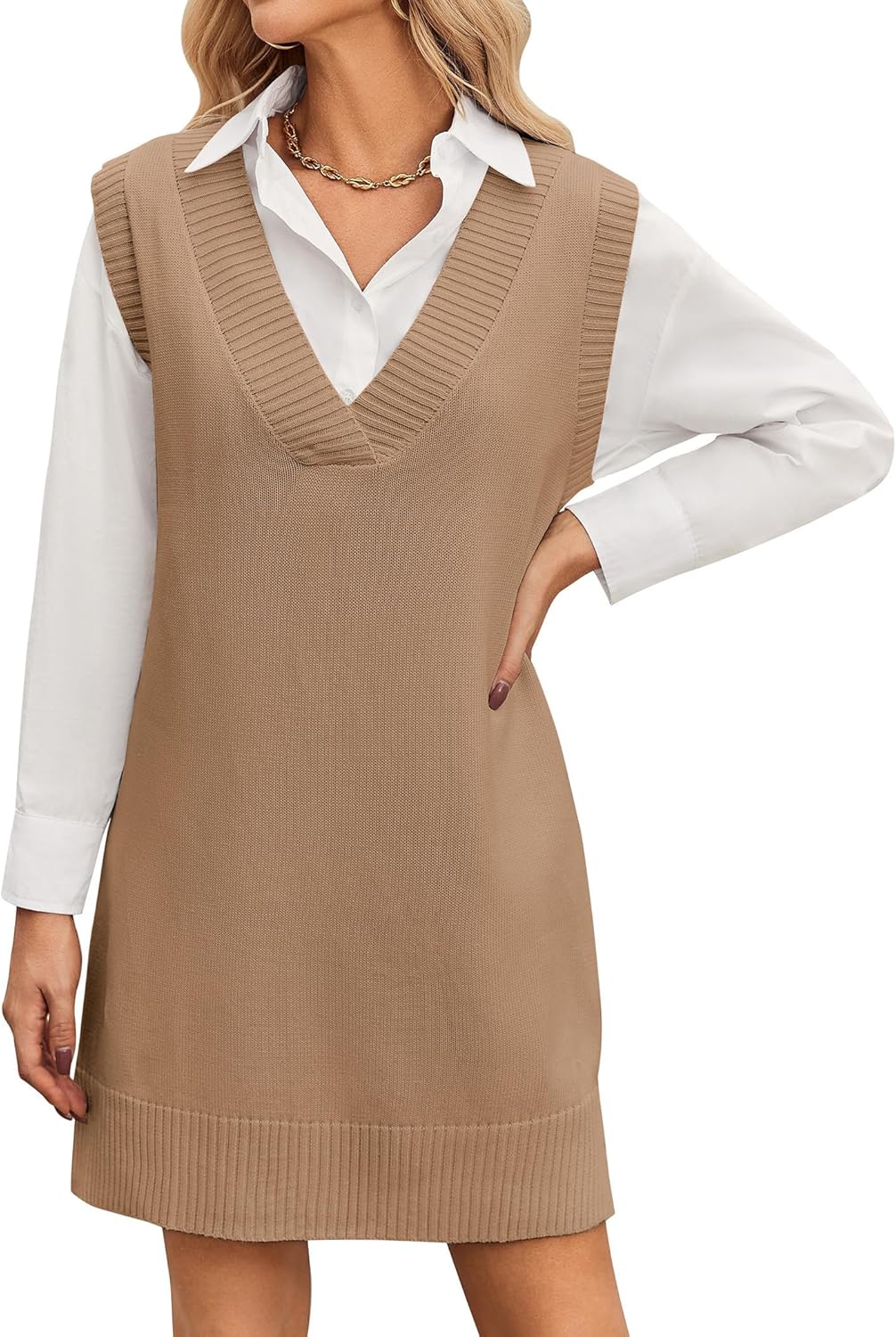 Stylish Zeagoo Women Sweater Vest Dress for Fall Fashion 2025