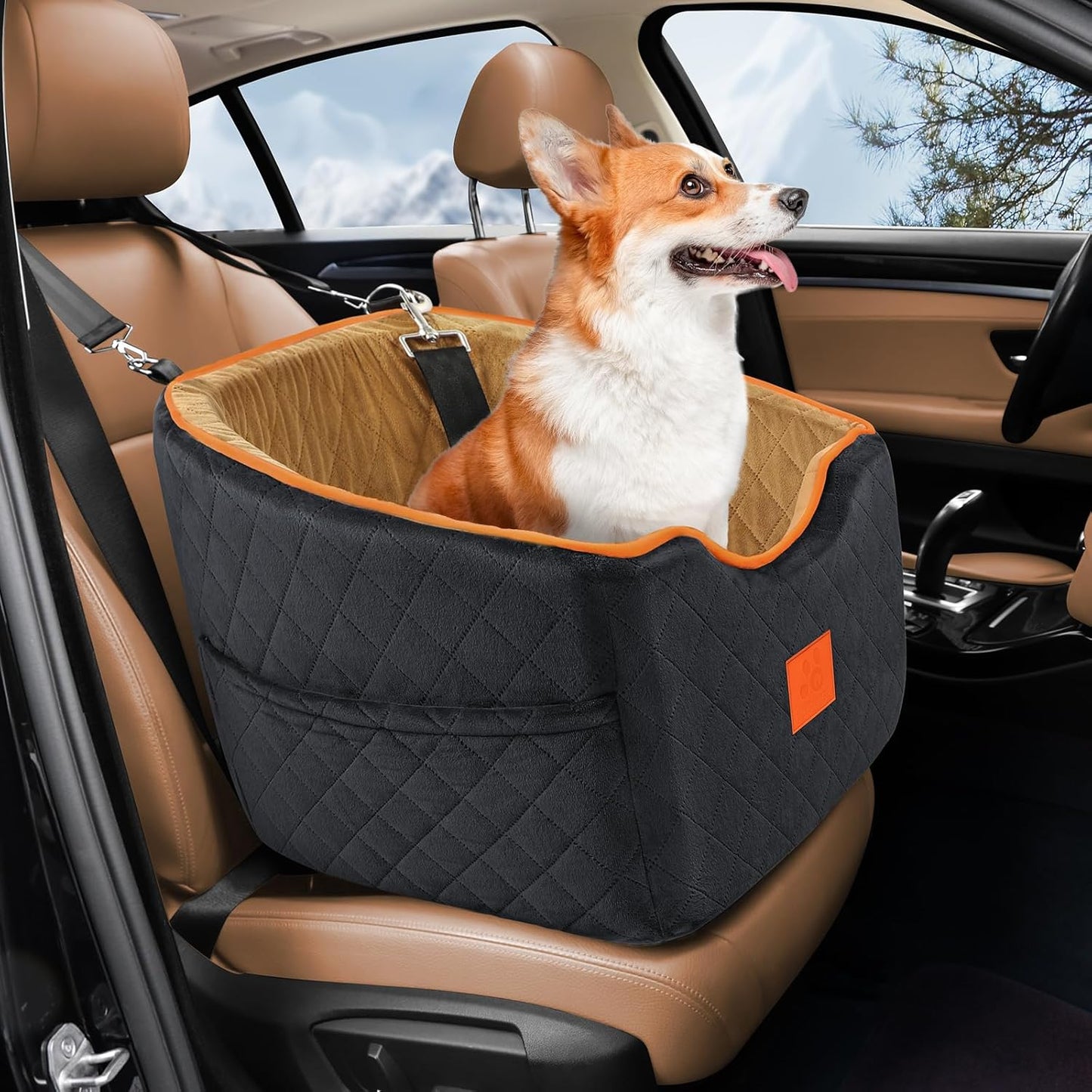 Memory Foam Dog Car Seat: Safe & Comfy Ride for Small Dogs!