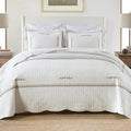100% Cotton Oversized Quilted Bedspread - Lightweight Year-Round