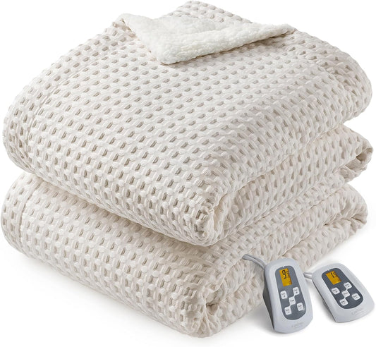 CAROMIO Heated Blanket Queen Size with Fast Heating System