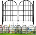 26 Pack Decorative Garden Fence 22in x 28ft Arched Border - Rustproof