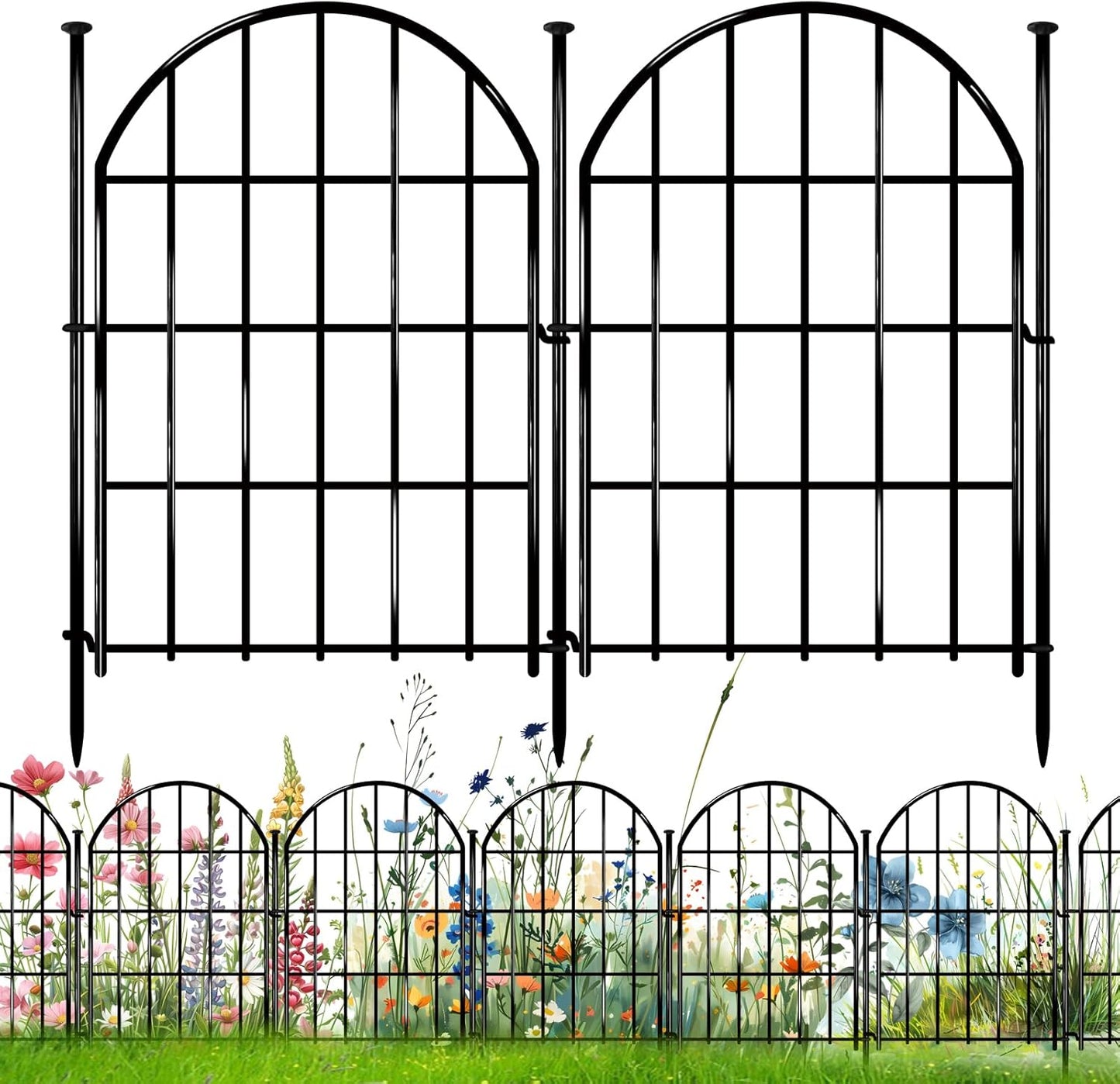 Decorative Garden Fence Pack - 26 Panels for Yard Edging