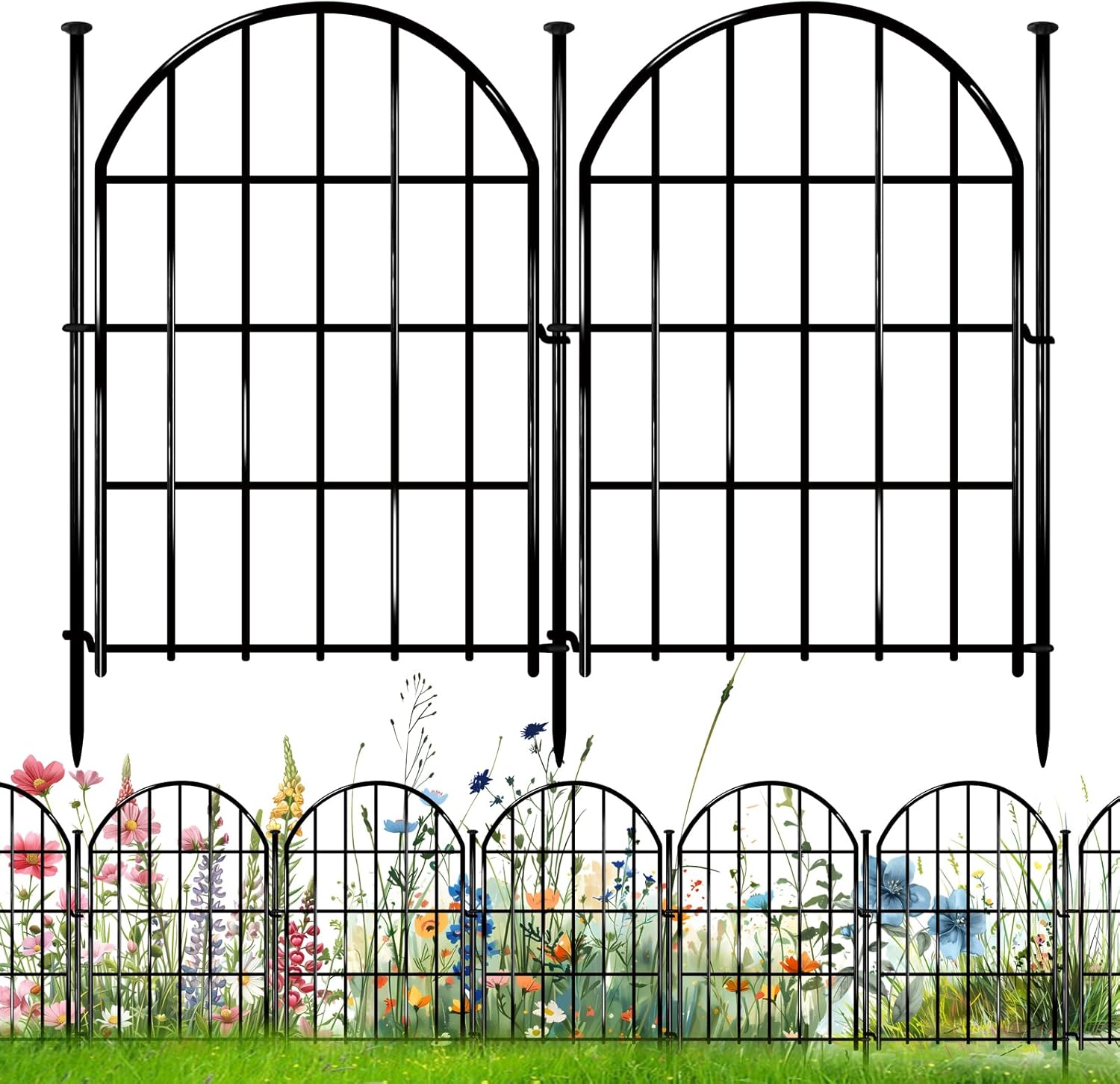 Decorative Garden Fence Pack - 26 Panels for Yard Edging