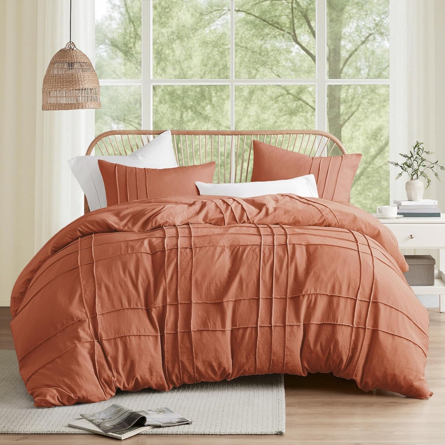Comfort Spaces Clay Queen Size Duvet Cover Set for All Seasons
