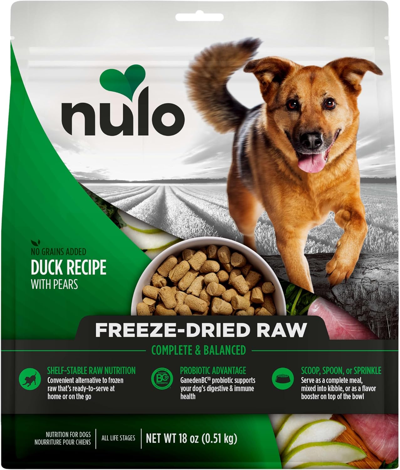 Nulo Freeze-Dried Raw Duck Recipe for Healthy Dog Nutrition