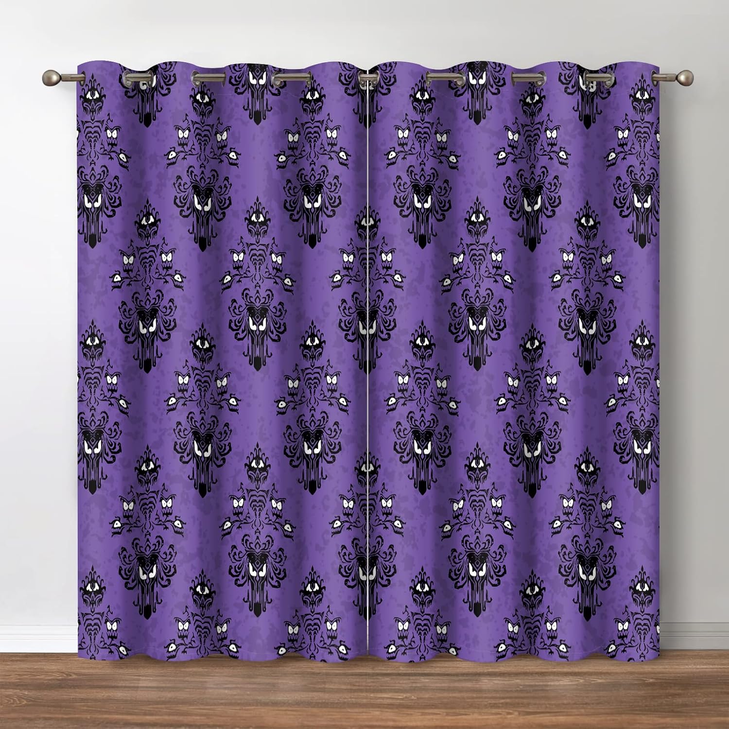 Jekeno Halloween Blackout Curtains for Haunted House Decor