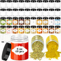 8 OZ Plastic Jars with Lids - 48 Pack Clear Airtight Storage Jars