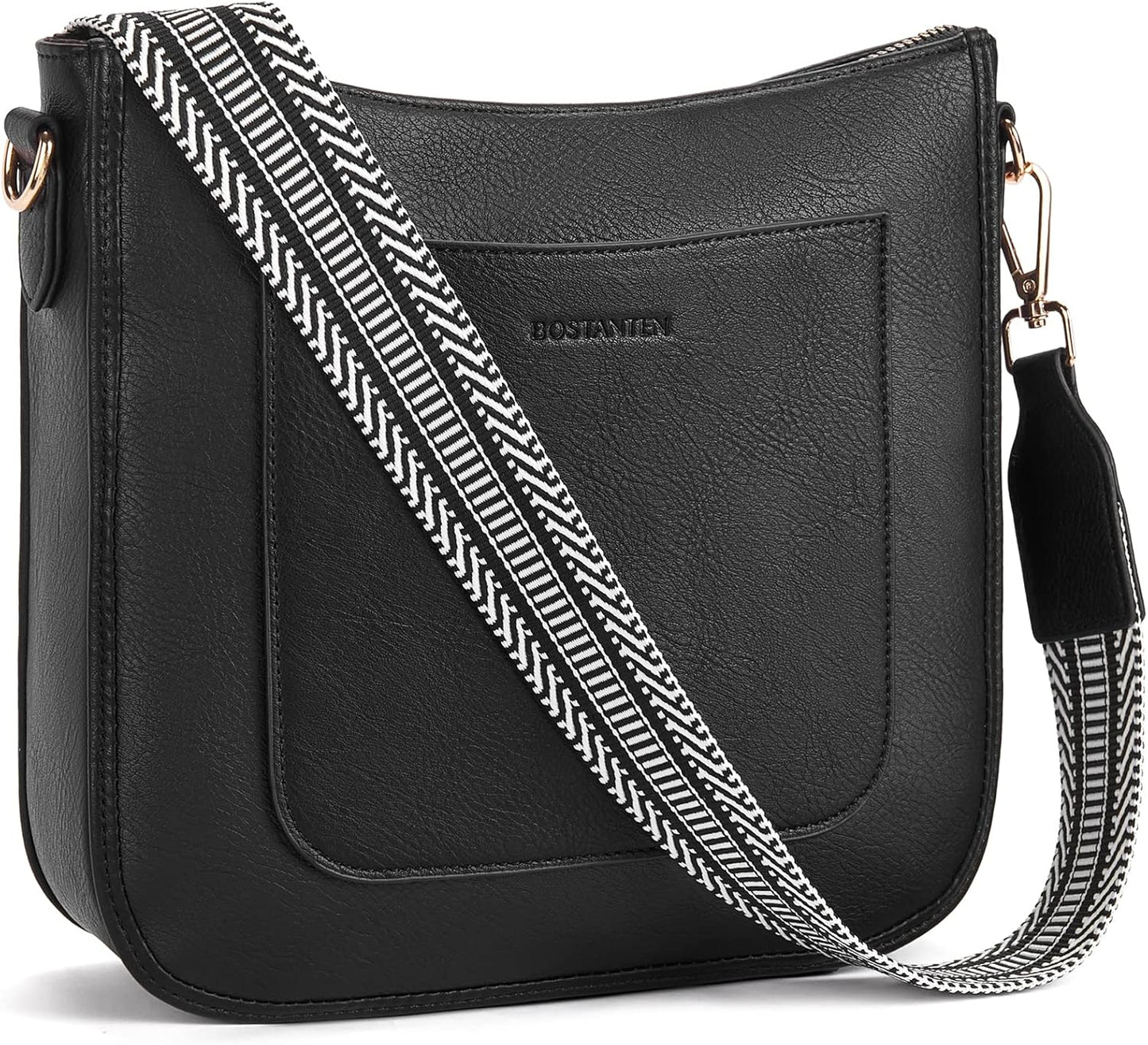 Trendy Vegan Leather Hobo Handbags for Women with Guitar Strap