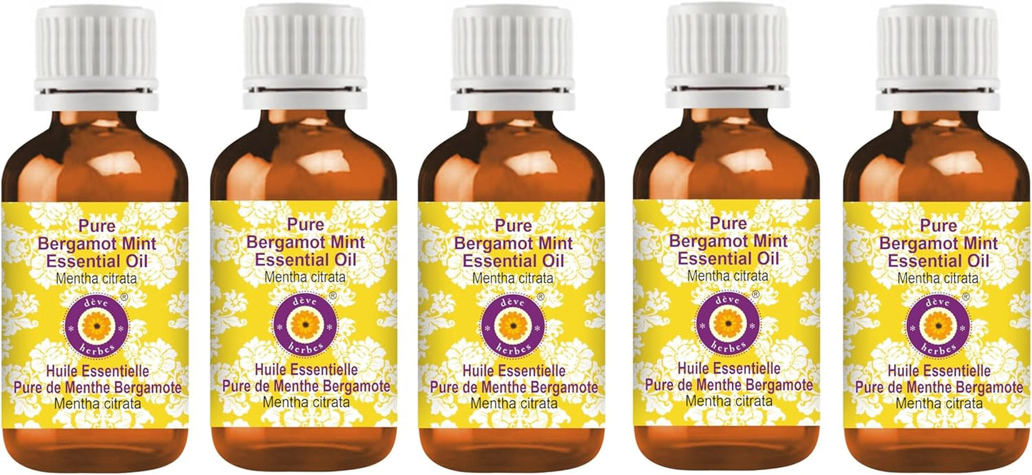 Deve Herbes Pure Bergamot Mint Essential Oil for Aromatherapy