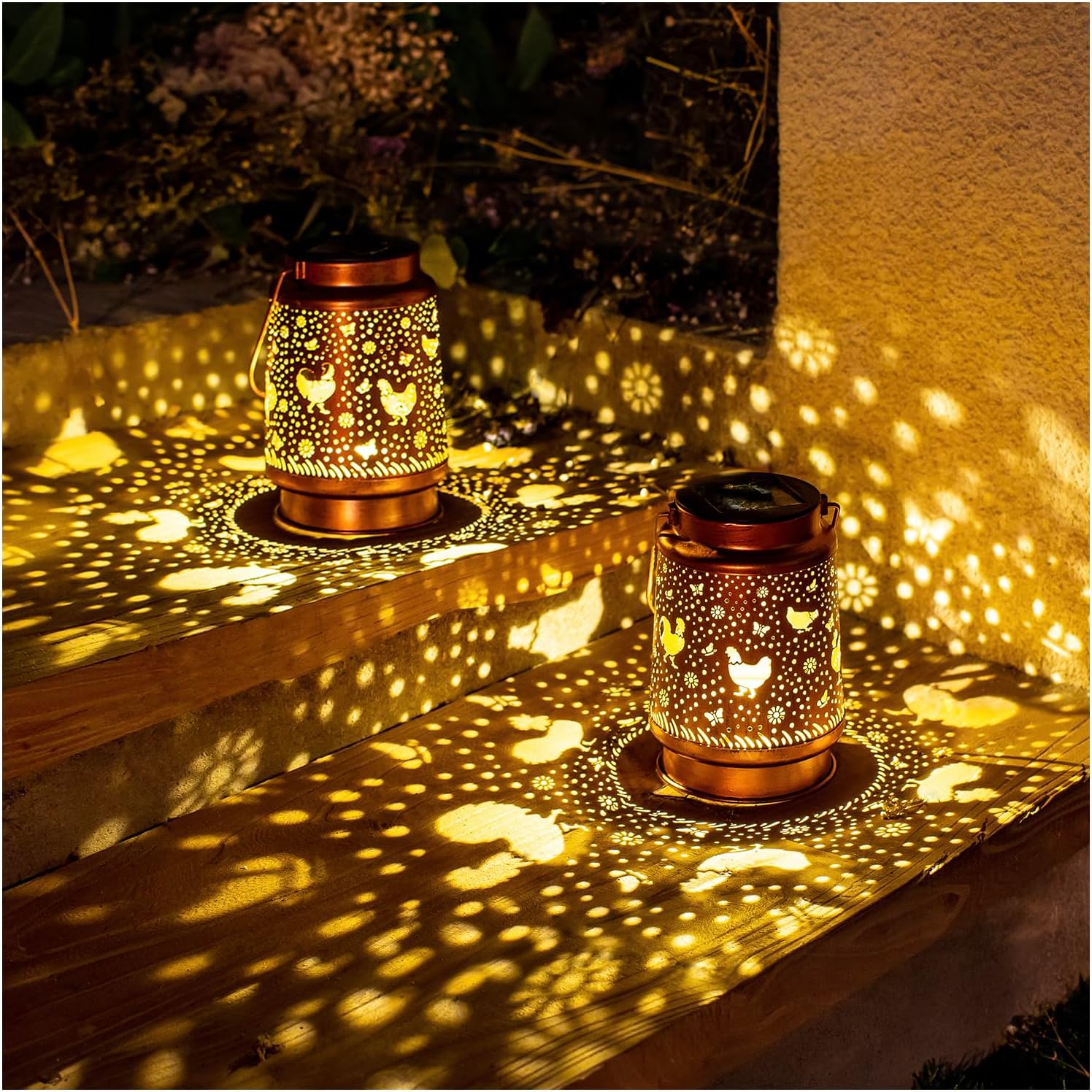 Solar Chicken Lanterns for Unique Garden Decor and Gifts