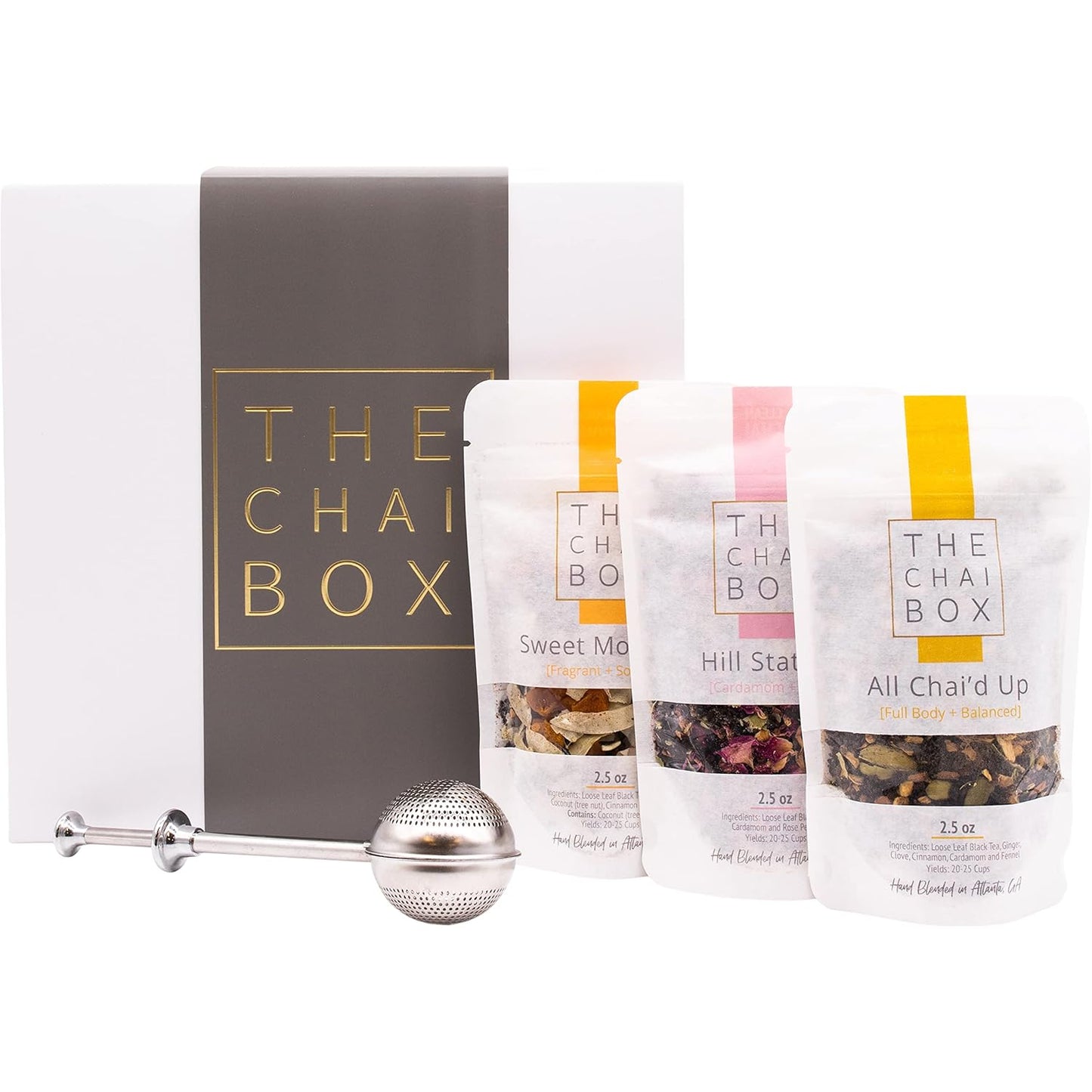 The Chai Box Top Selling Loose Leaf Tea Gift Set - 3 Flavors