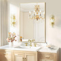 Gold Bathroom Mirror 26in x 38in - Rectangle Vanity Mirror