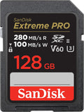 SanDisk 128GB Extreme PRO SDXC UHS-II Memory Card - High-Speed 6K/4K
