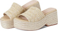 Platform Slip on Espadrille Sandals for Women Summer Wedges - Open Toe