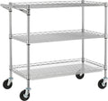 Finnhomy 3 Tier Heavy Duty Utility Cart - Commercial Rolling Service