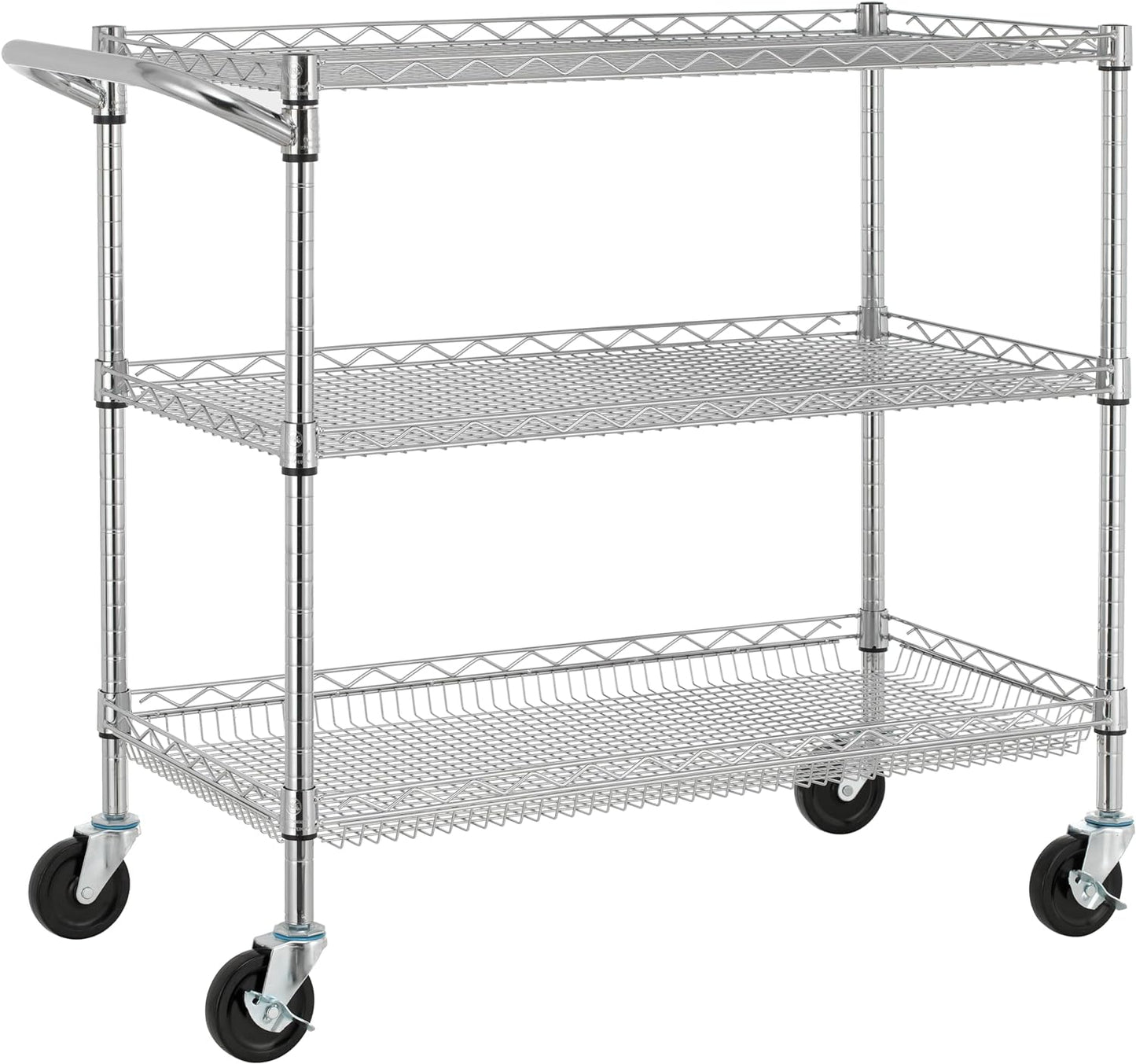 Finnhomy 3 Tier Heavy Duty Utility Cart for Kitchen and More