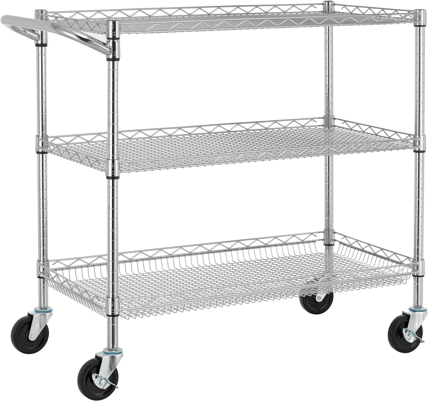 Finnhomy 3 Tier Heavy Duty Utility Cart for Kitchen and More