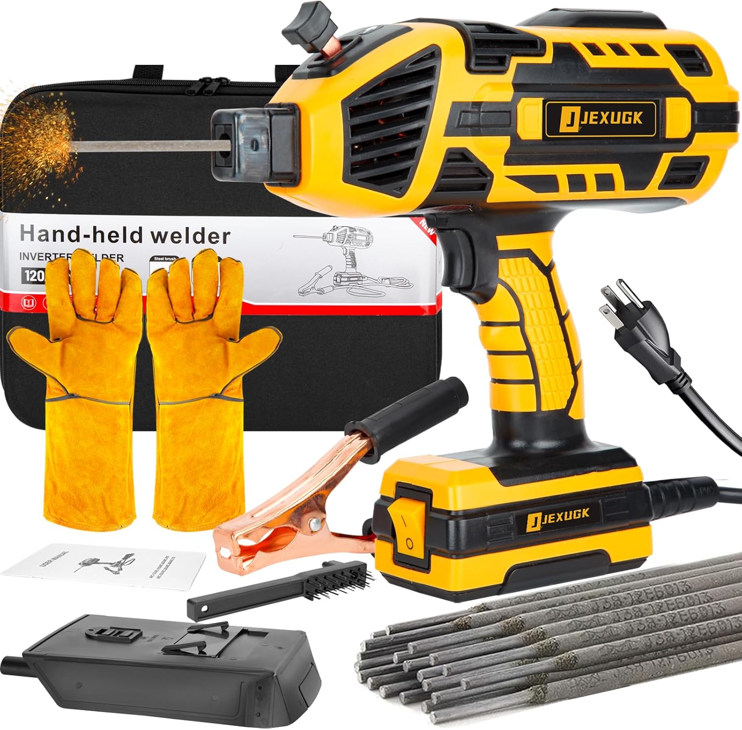Portable Electric Welding Machine with 20-120A Output for DIY