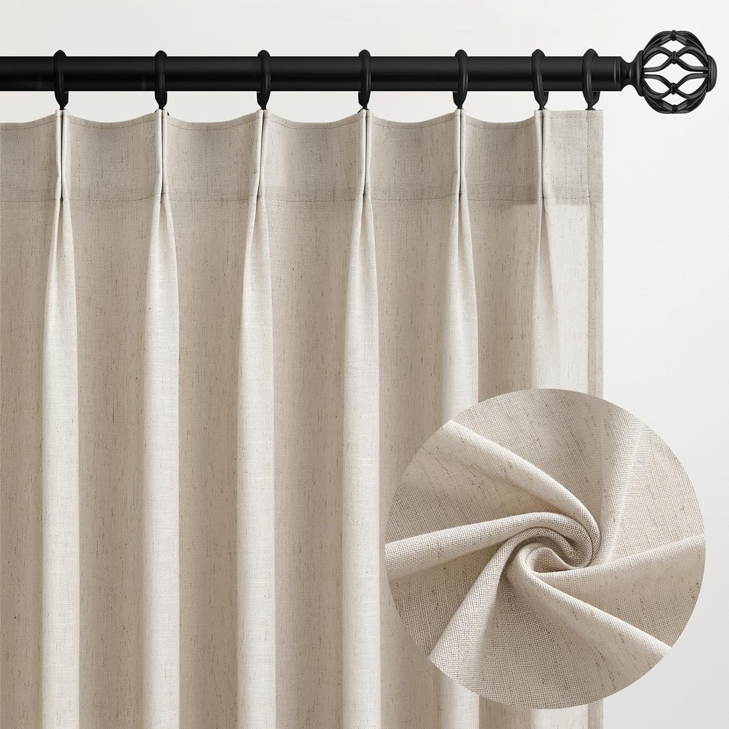 96 Inch Pleated Sheer Curtains for Elegant Window Treatment