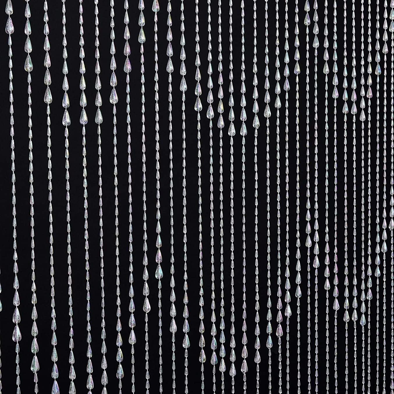 Raindrops Iridescent Crystal Beaded Curtain for Home Decor