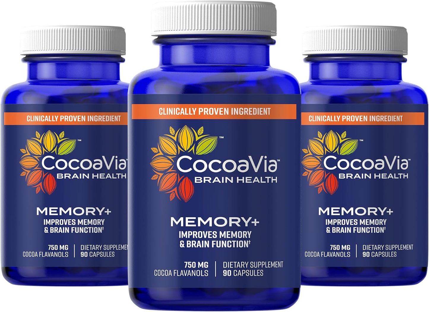 CocoaVia Memory+ Brain Supplement for Enhanced Memory & Recall