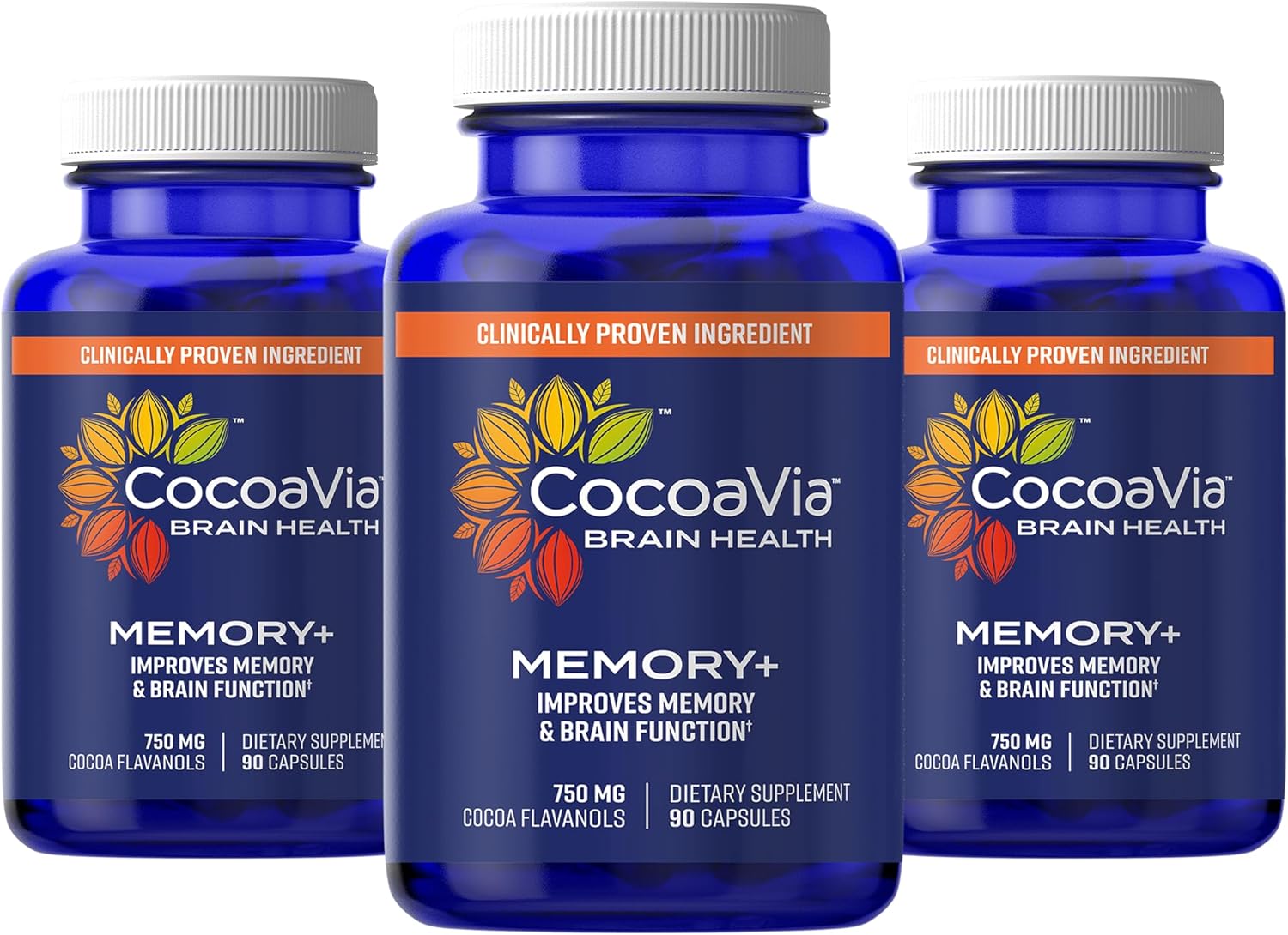 CocoaVia Memory+ Brain Supplement for Enhanced Memory & Recall