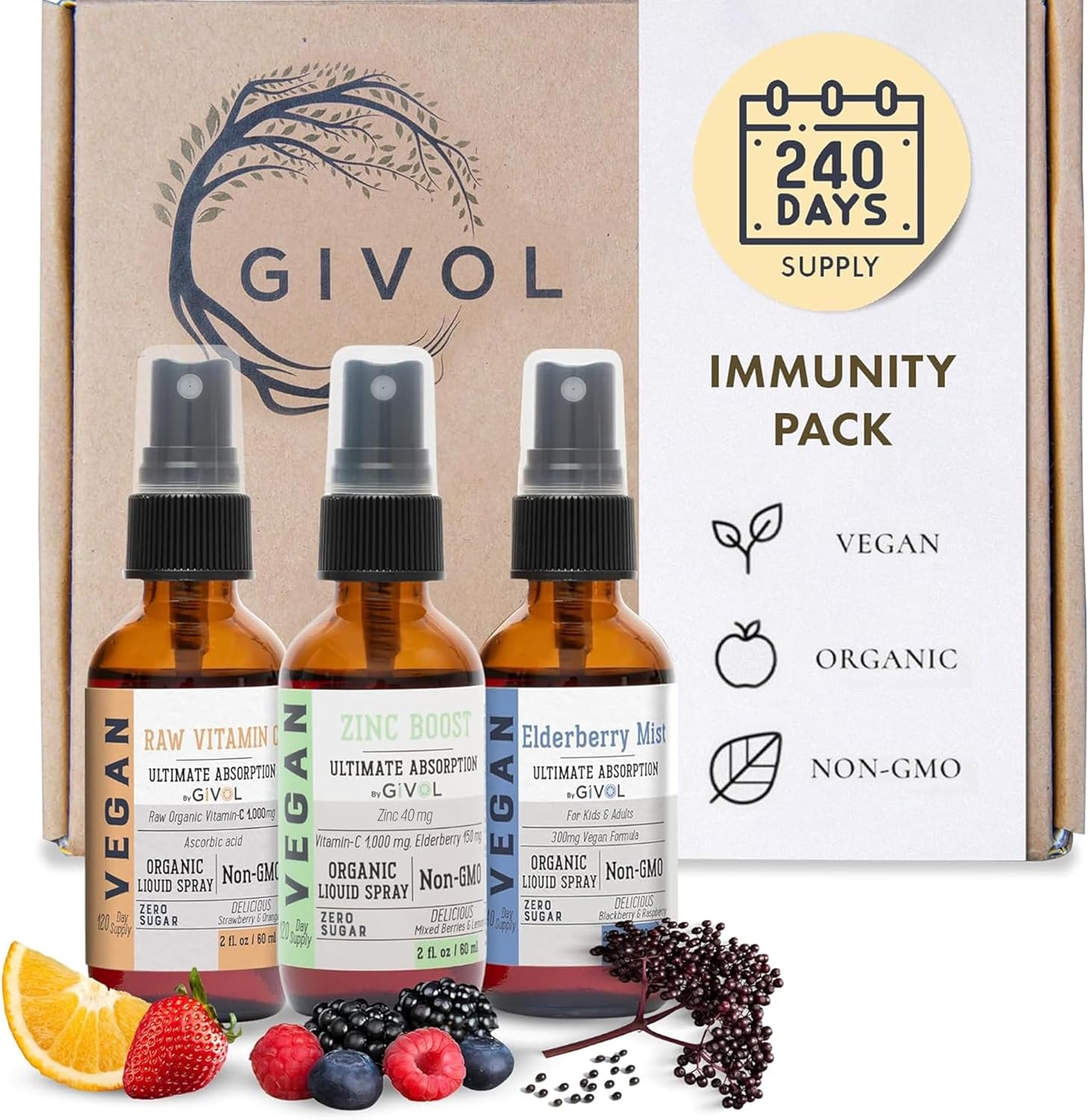 Immunity Pack Liquid Vitamins for Natural Immune Support