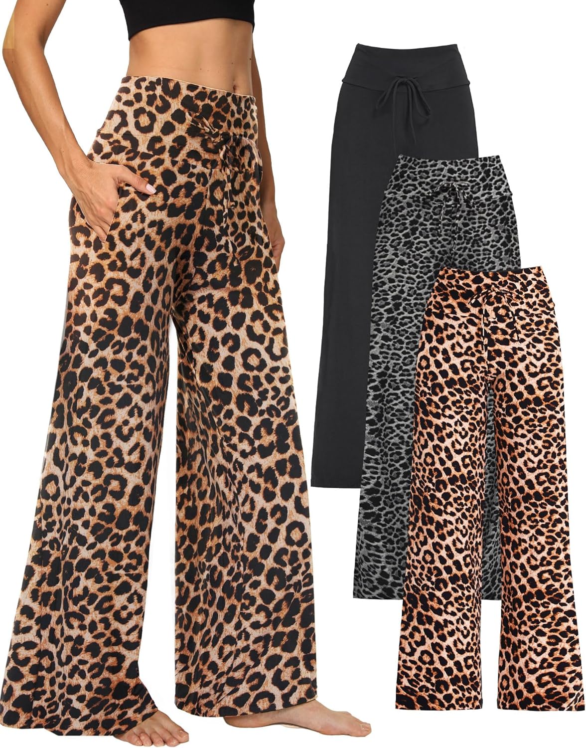 Wide Leg Yoga Pants for Women - Comfy Lounge Sweatpants