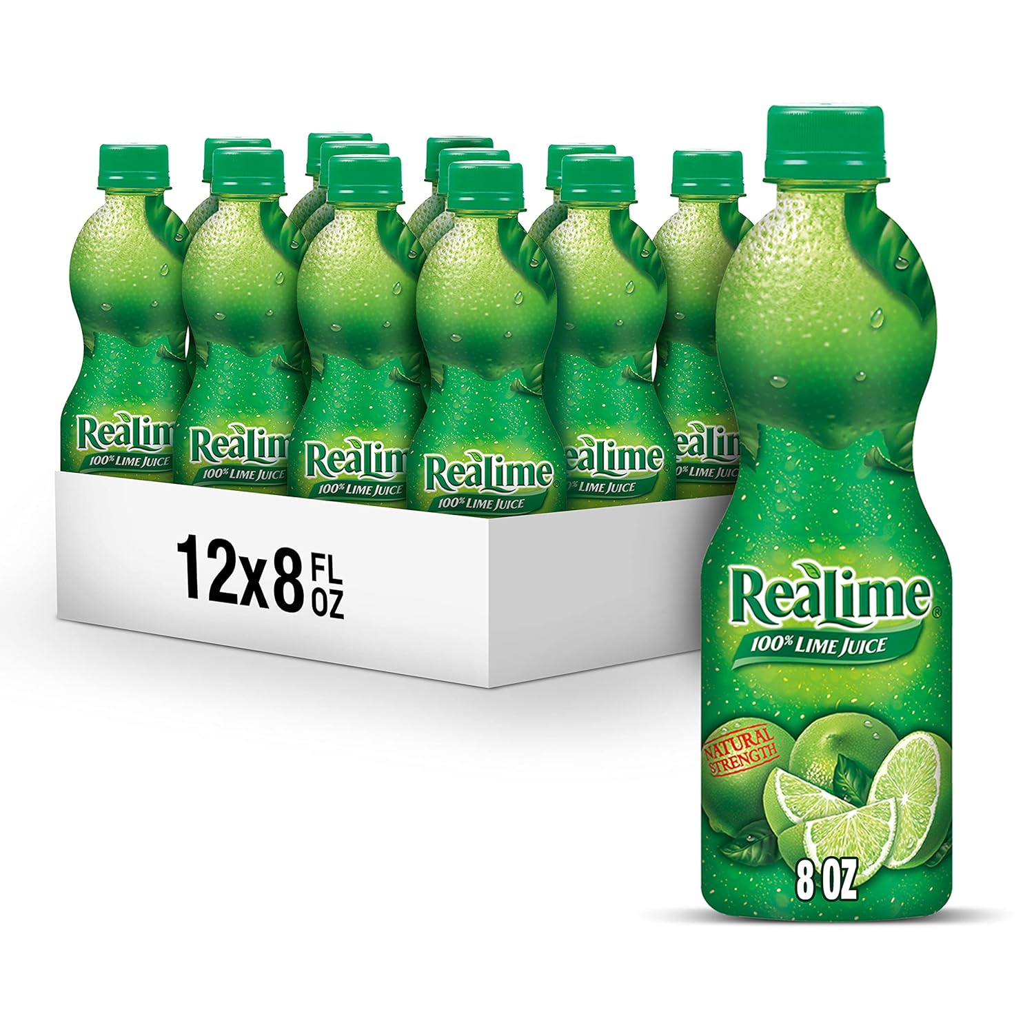 ReaLime 100% Lime Juice for Cocktails and Marinades, 8 fl oz